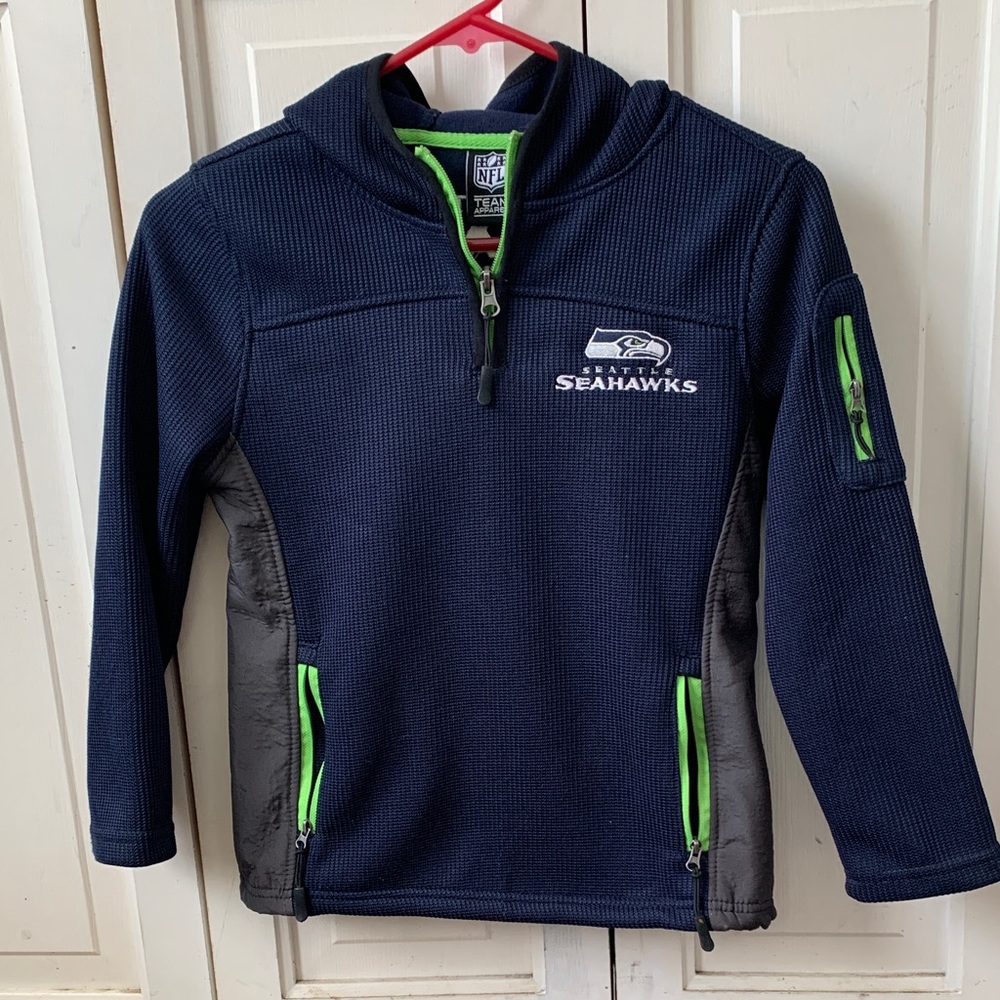NFL Seattle Seahawks Youth Navy and Green Jacket